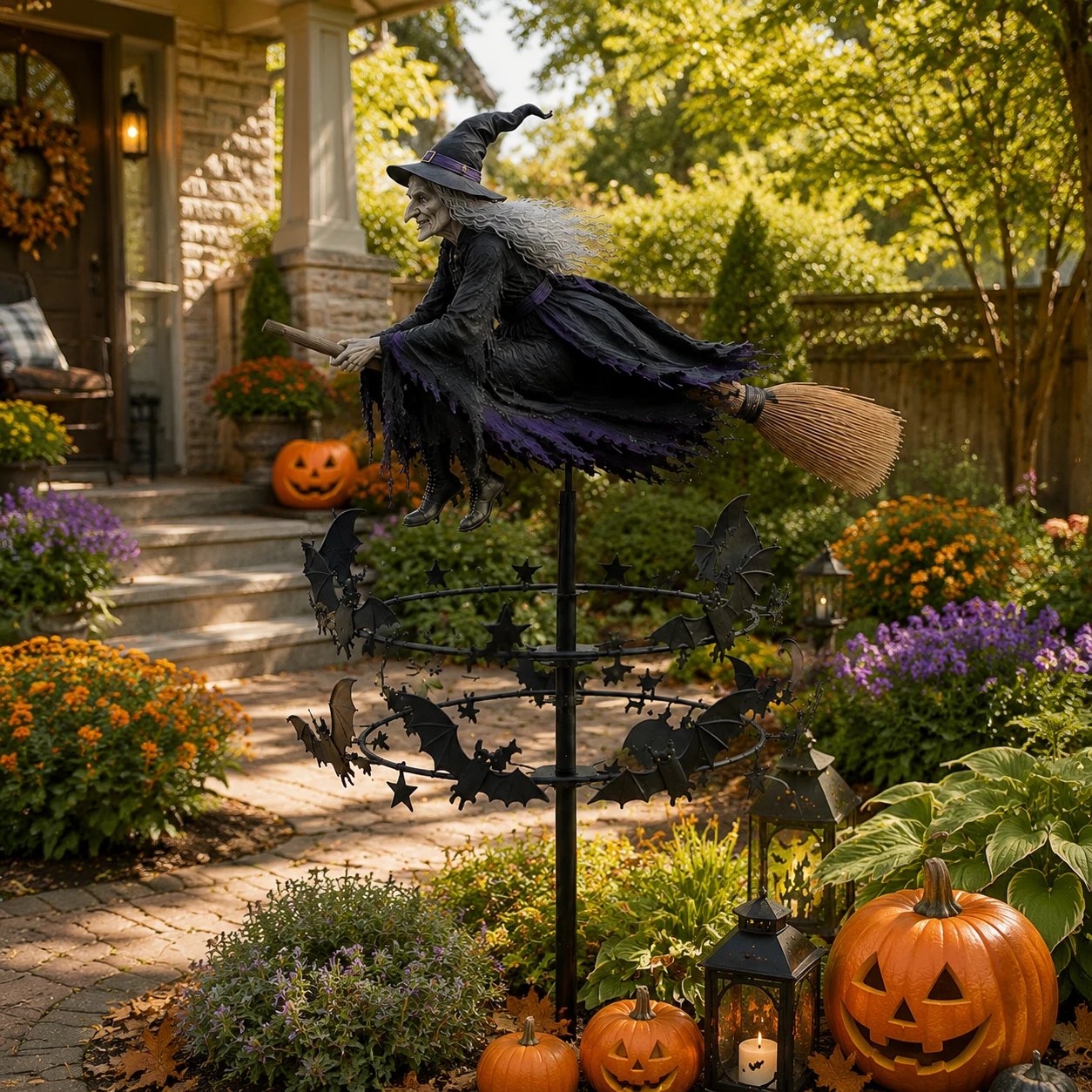 🧙‍♀️ The Enchanted Witch Garden Wind Spinner