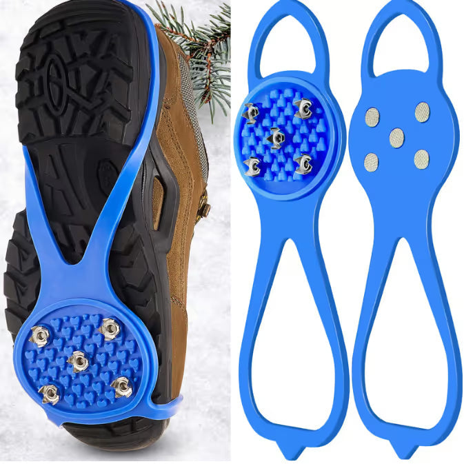 5-Prong Anti-Slip Spikes For Safe Winter Walks – Compatible With All Types Of Footwear