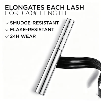 Metal Wand Tubing Mascara – Long-Wearing Tubing Formula for Stunning Length & 24H Smudge-Proof Curl ✨👁️🖤