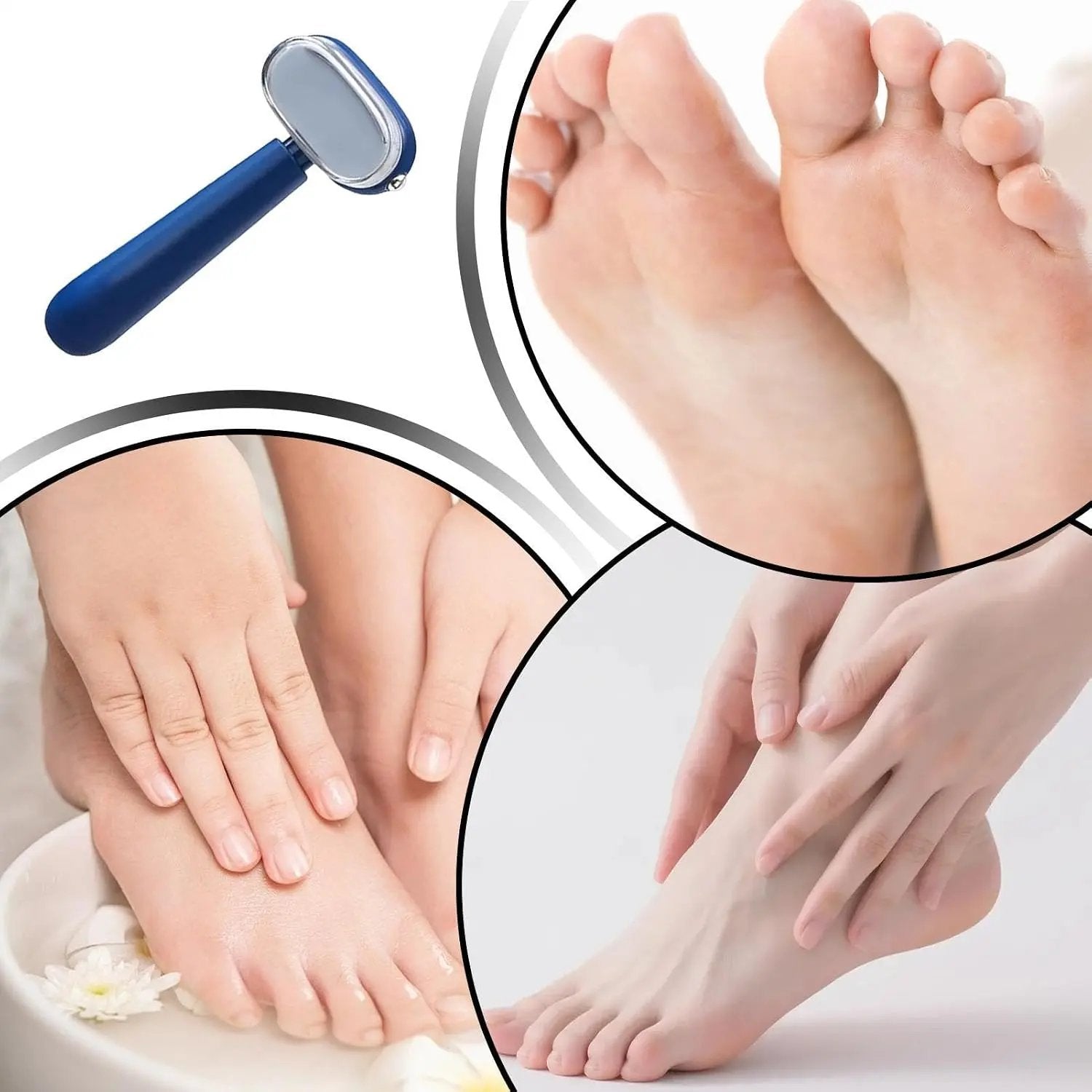 Dual‑Sided Foot Callus Remover, Stainless Steel Blade Foot Scraper 🦶