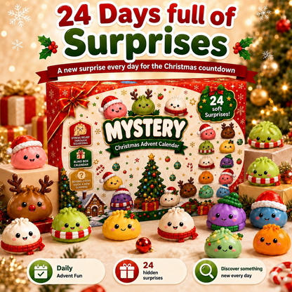 🎄 Christmas Advent Calendar – 24 Squishy Surprises