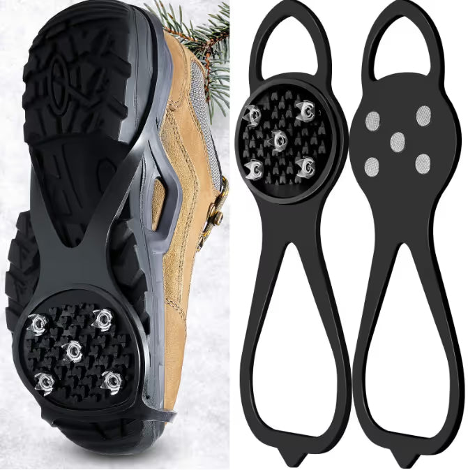 5-Prong Anti-Slip Spikes For Safe Winter Walks – Compatible With All Types Of Footwear