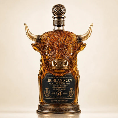 🔥✨Limit to Sale✨ 🔥Highland Cow Private Cask 21 Years Whisky Bottle