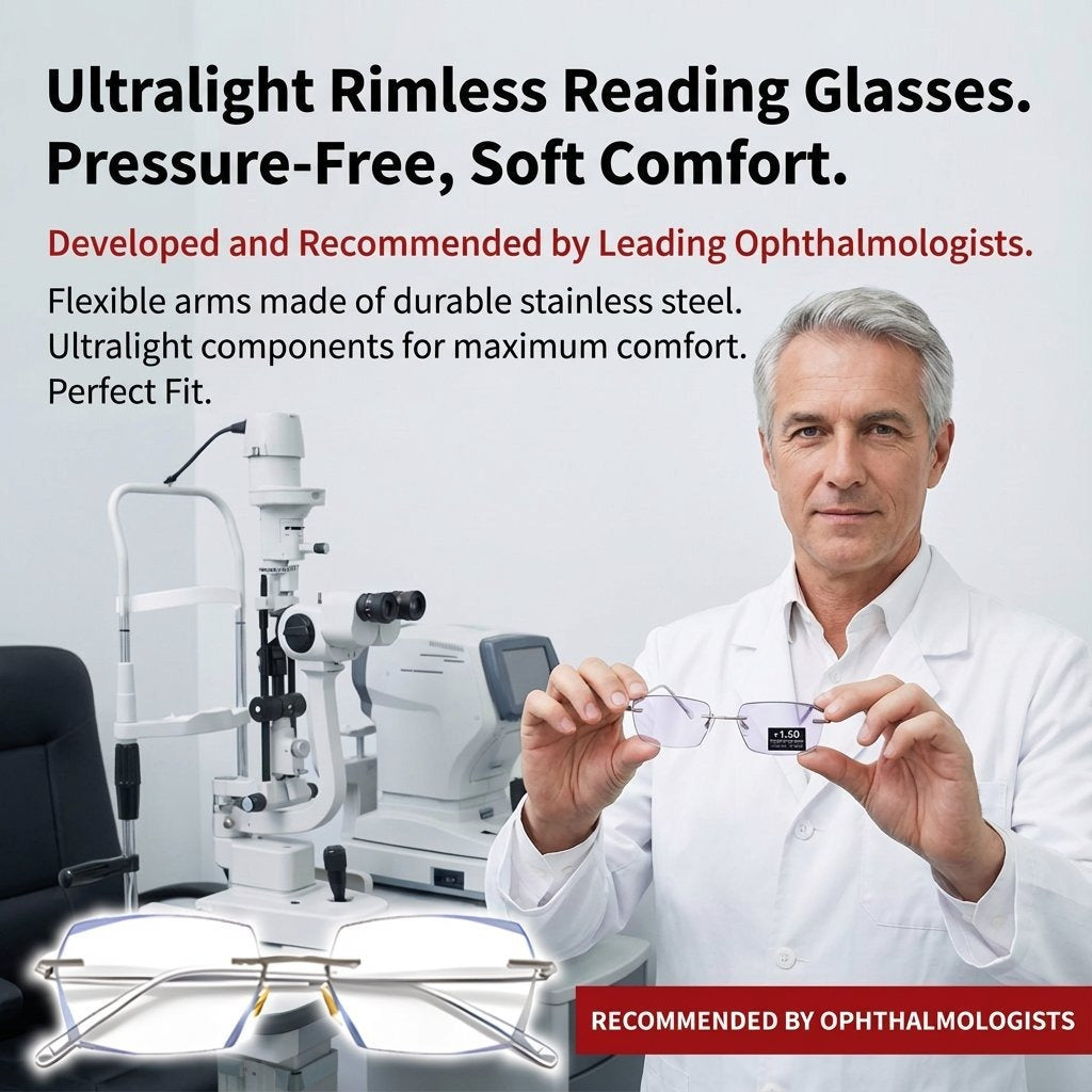 🔥Buy 1 Get 1 Free (2 pairs) – 【Co-Created by Designers】Gypsophila Smart Zoom and Color-Changing Reading Glasses