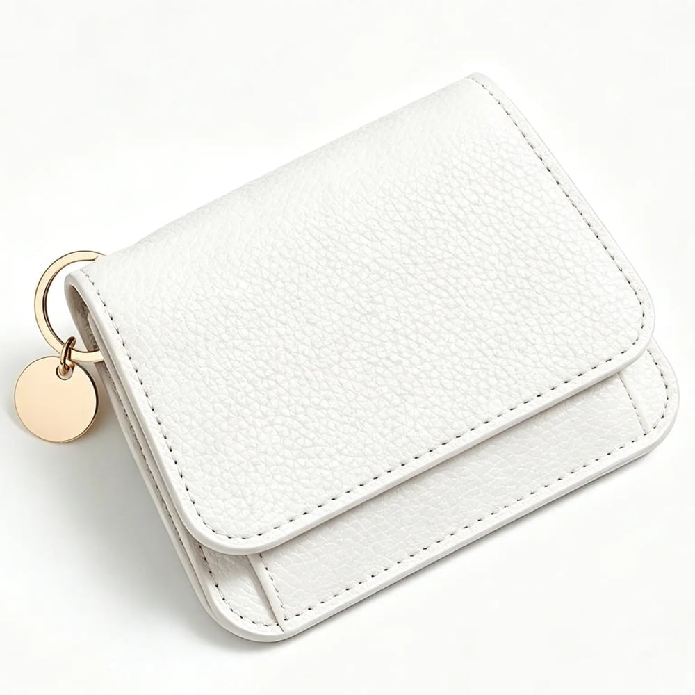 Women's Elegant Minimalist Short Slim Wallet All-match Trendy Mini 3 Bifold Purse RFID Blocking Card Holder Money Clip ID Window Compact Coin Purse Ideal Gift