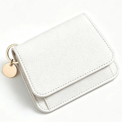 Women's Elegant Minimalist Short Slim Wallet All-match Trendy Mini 3 Bifold Purse RFID Blocking Card Holder Money Clip ID Window Compact Coin Purse Ideal Gift