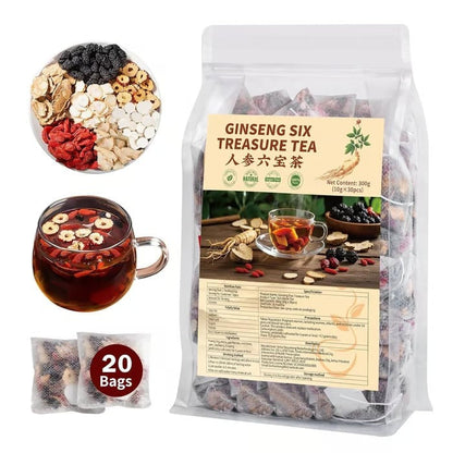 🍵🔥Ginseng Six Treasure Tea