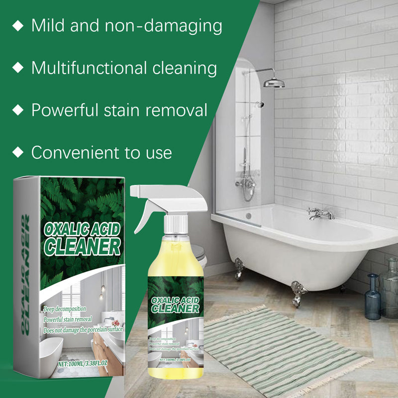 🥳2026 HOT SALE🥳💞50K+ SOLD!💥🔬 【CLEARANCE!】Molecular-Level Cleaning Tech! Oxalic Acid Bathroom Cleaner Dissolves Rust & Limescale 🚽✨